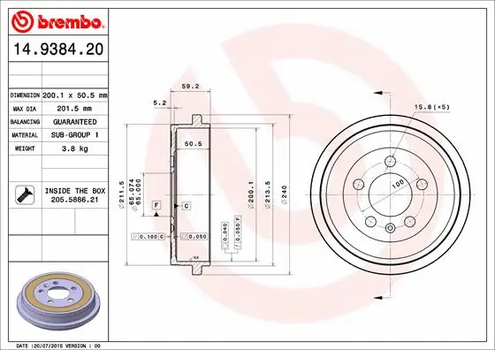 Brake Drum (14.9384.20)