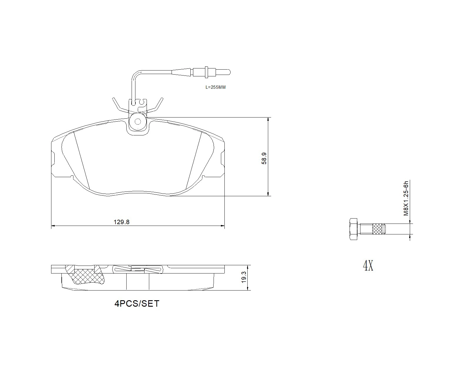 Brake Pad Set, disc brake (P23061N)