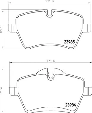Brake Pad Set, disc brake (P 06 086)
