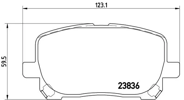 Brake Pad Set, disc brake (P 83 061)