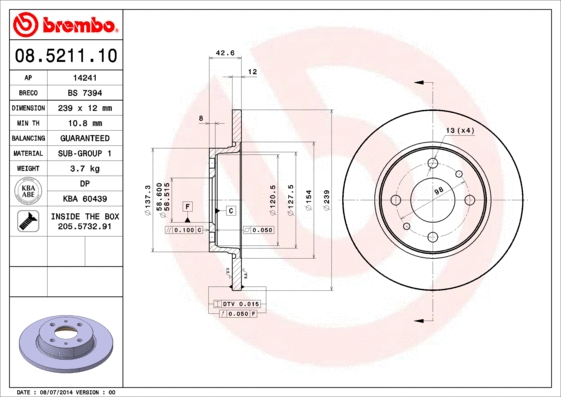 Brake Disc (08.5211.10)