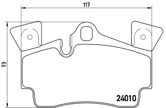 Brake Pad Set, disc brake (P 85 088)