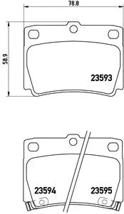 Brake Pad Set, disc brake (P 54 026)