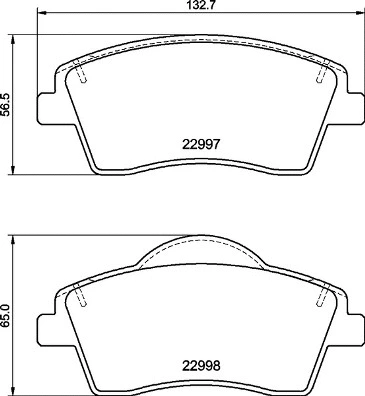 Brake Pad Set, disc brake (P 86 033)