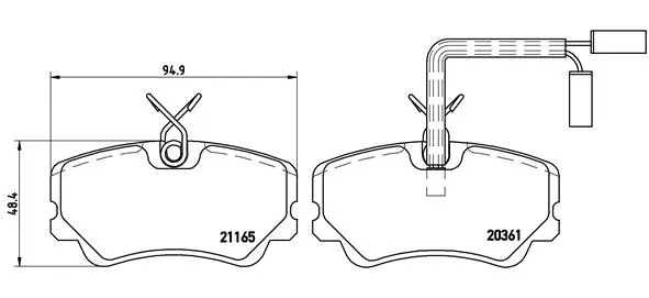 Brake Pad Set, disc brake (P 23 035)