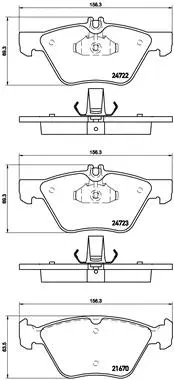 Brake Pad Set, disc brake (P 50 075)