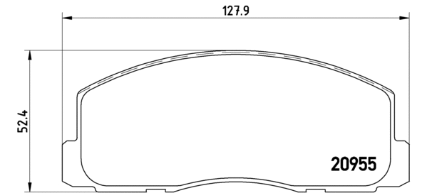Brake Pad Set, disc brake (P 54 006)
