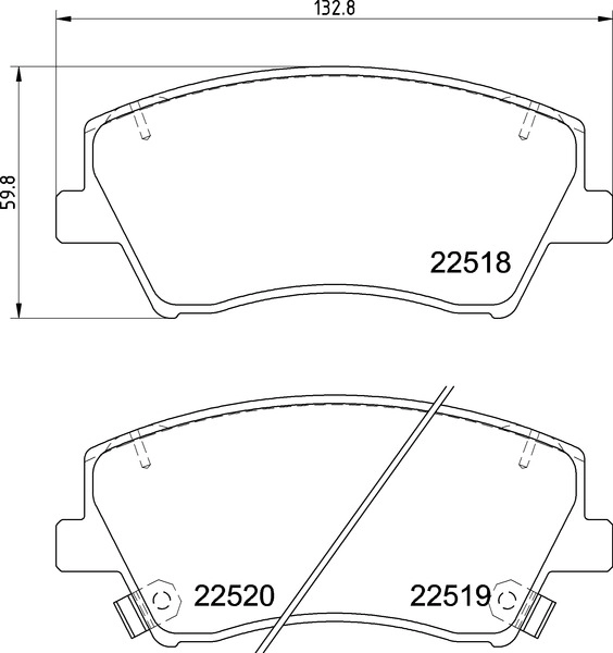 Brake Pad Set, disc brake (P 30 107E)