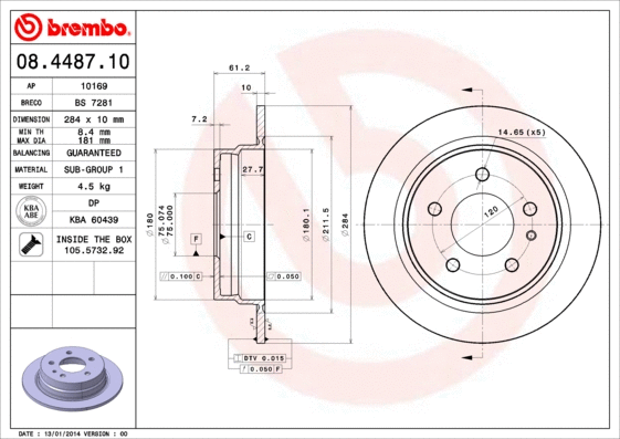 Brake Disc (08.4487.10)