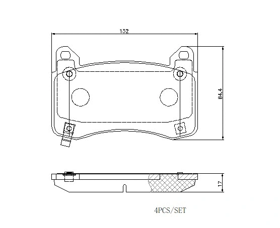 Brake Pad Set, disc brake (P 09 029E)