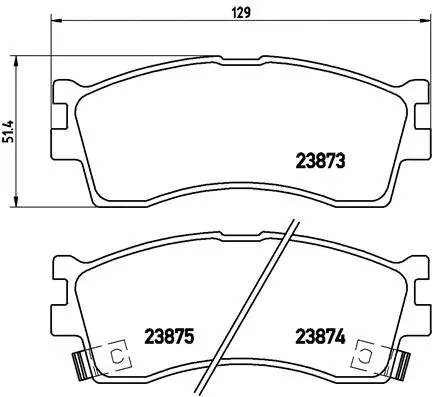 Brake Pad Set, disc brake (P 30 016)