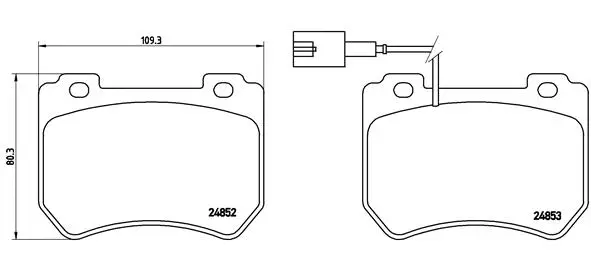 Brake Pad Set, disc brake (P 23 129)