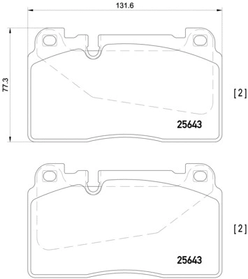 Brake Pad Set, disc brake (P 85 123)