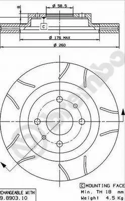 Brake Disc (09.8903.75)