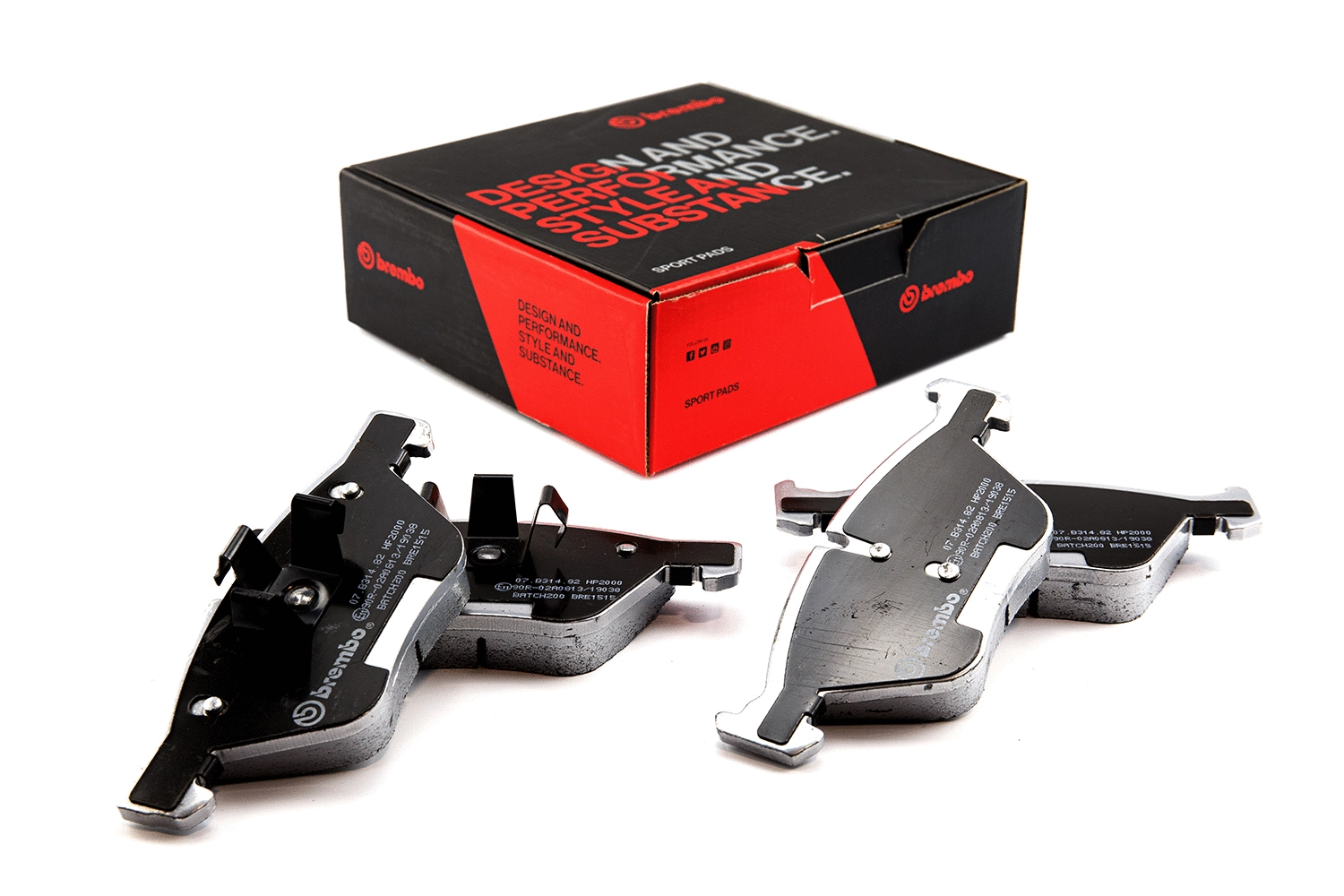 High Performance Brake Pad Set (07.B314.82)