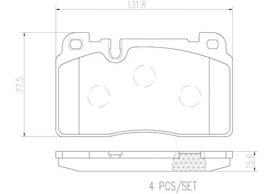 Brake Pad Set, disc brake (P85122N)