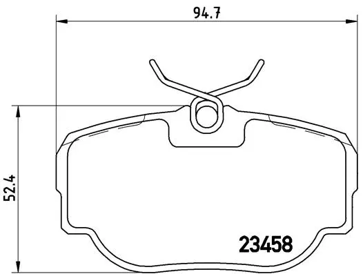 Brake Pad Set, disc brake (P 44 009)