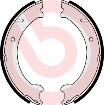 Brake Shoe Set, parking brake (S 86 510)