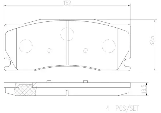 Brake Pad Set, disc brake (P36023N)
