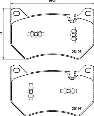Brake Pad Set, disc brake (P 85 181)