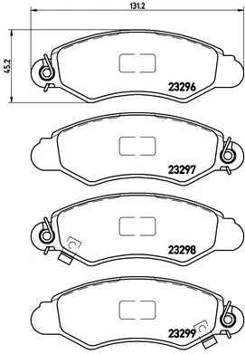 Brake Pad Set, disc brake (P 78 012)