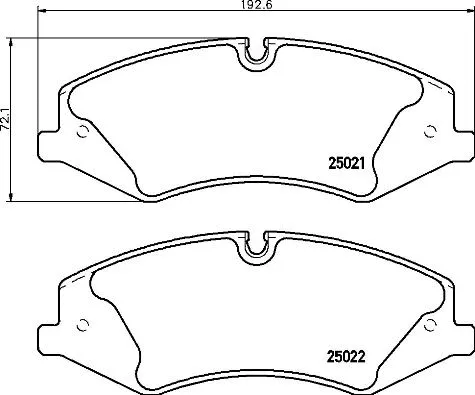 Brake Pad Set, disc brake (P 44 024)