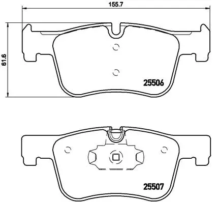 Brake Pad Set, disc brake (P 06 070)