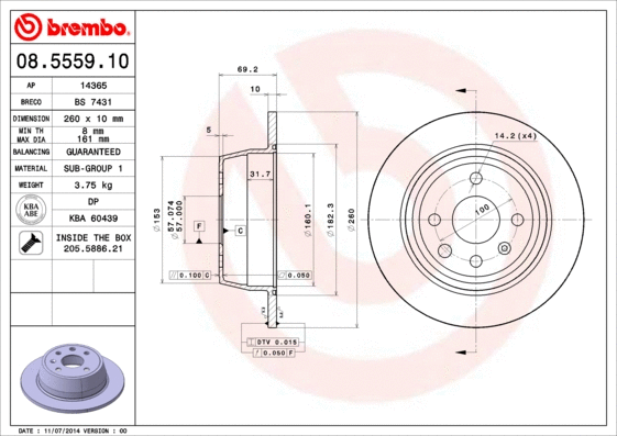 Brake Disc (08.5559.10)