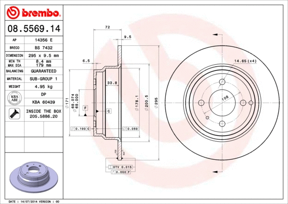 Brake Disc (08.5569.14)
