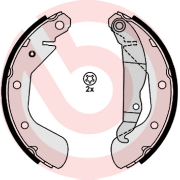 Brake Shoe Set (S 59 514)