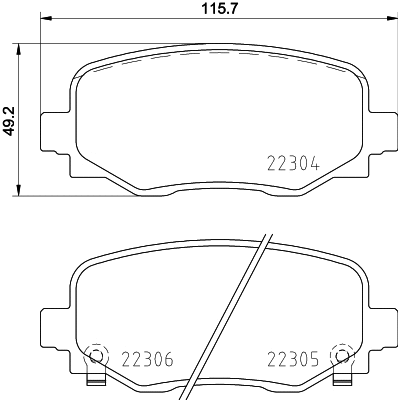 Brake Pad Set, disc brake (P 23 177)
