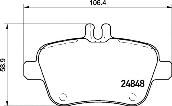 Brake Pad Set, disc brake (P 50 140)