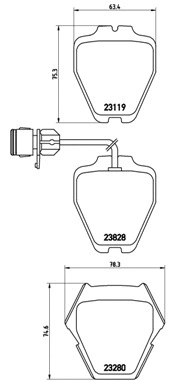 Brake Pad Set, disc brake (P 85 054)