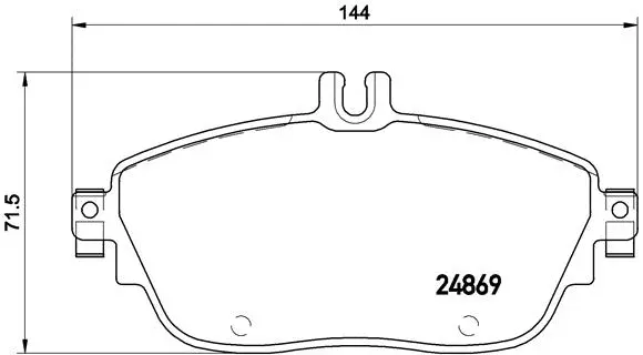 Brake Pad Set, disc brake (P 50 093)