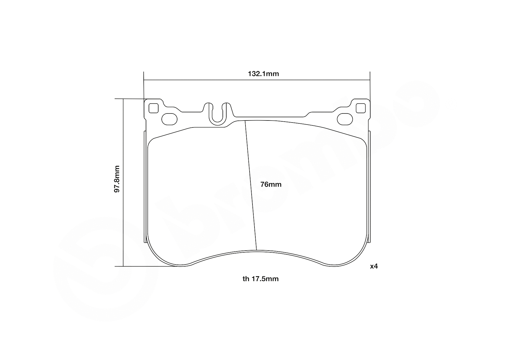 High Performance Brake Pad Set