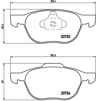 Brake Pad Set, disc brake (P 24 061)