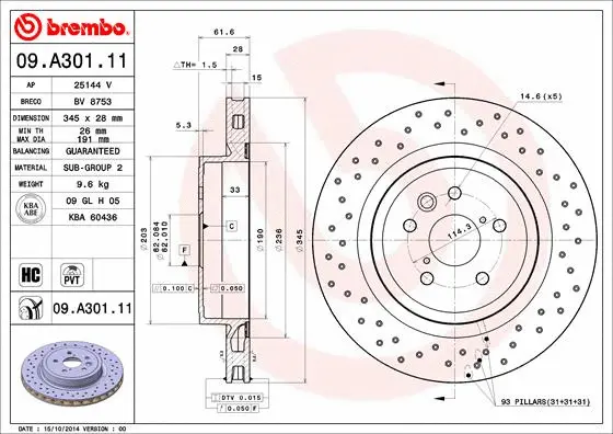 Brake Disc (09.A301.11)