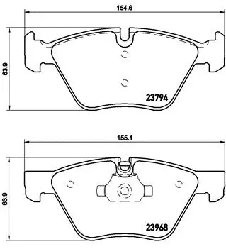 Brake Pad Set, disc brake (P 06 036)