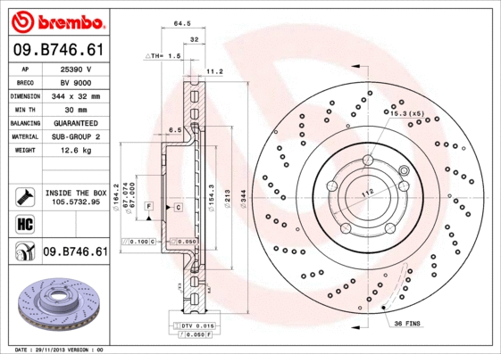 Brake Disc (09.B746.61)