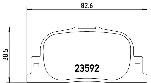 Brake Pad Set, disc brake (P 83 063)