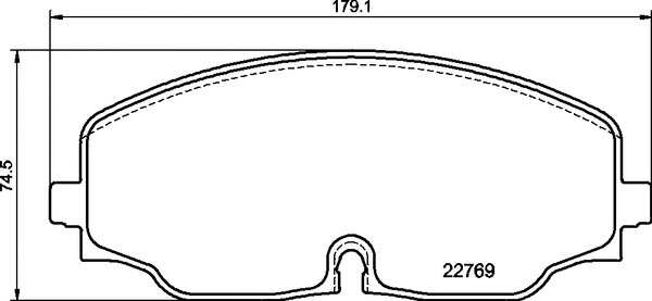 Brake Pad Set, disc brake (P 85 176)
