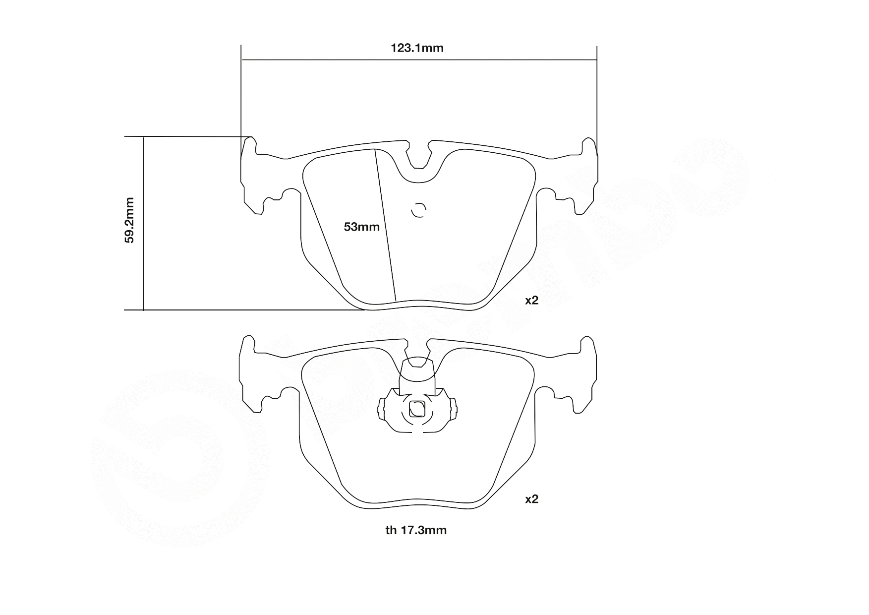 High Performance Brake Pad Set