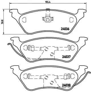 Brake Pad Set, disc brake (P 11 014)