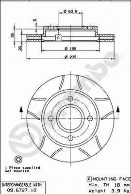 Brake Disc (09.6727.77)