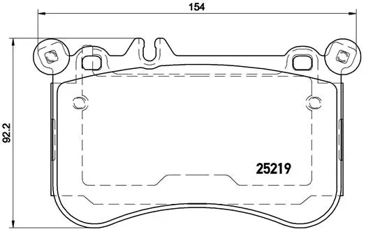 Brake Pad Set, disc brake (P 50 098)