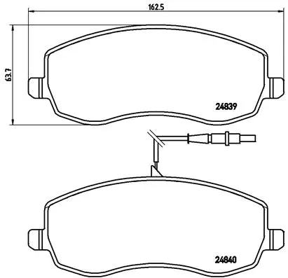 Brake Pad Set, disc brake (P 61 104)