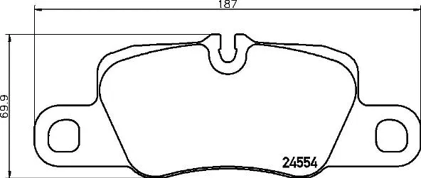 Brake Pad Set, disc brake (P 65 029)
