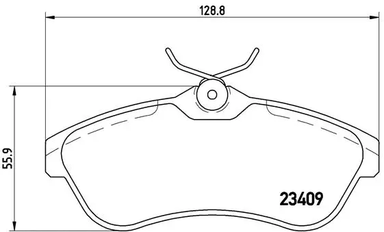 Brake Pad Set, disc brake (P 61 075)