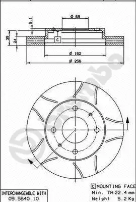 Brake Disc (09.5640.75)