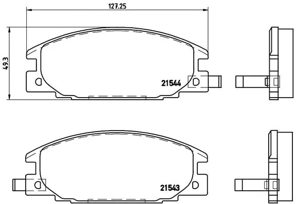 Brake Pad Set, disc brake (P 59 015)
